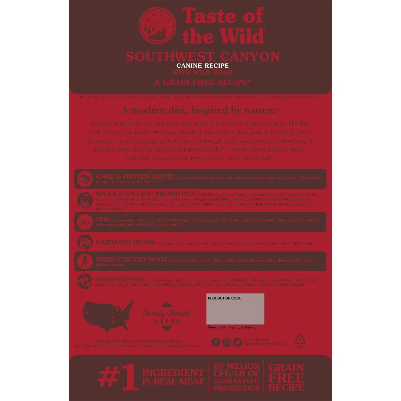 Taste Of The Wild Southwest Canyon 2Kg For Dogs