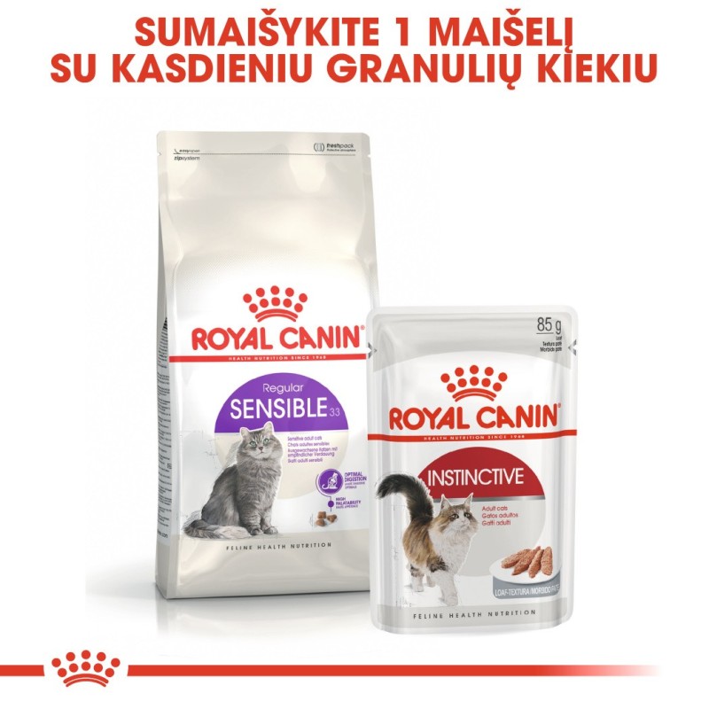 Royal Canin Sensible 33 kuivtoit kassidele 4kg