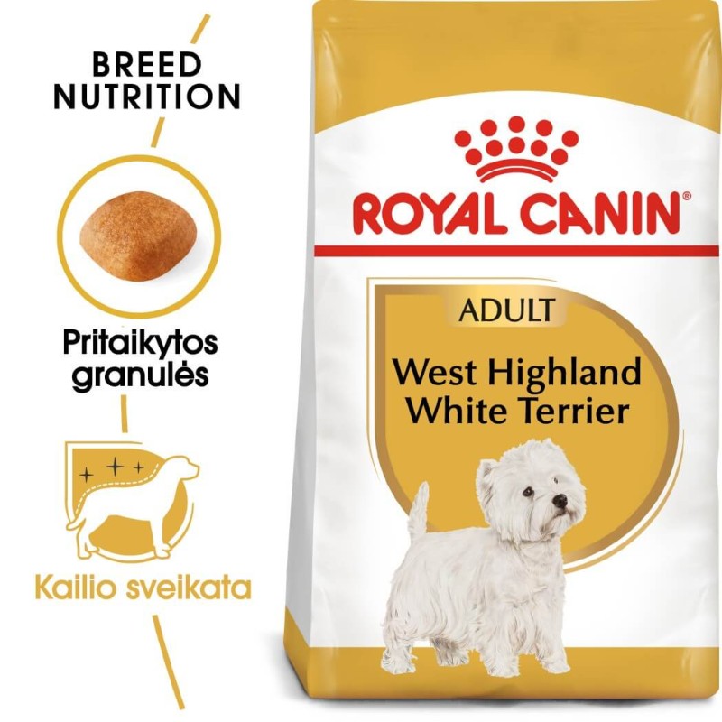Royal Canin West Highland White Terrier Täiskasvanud Koertele 3kg