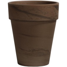 Керамический горшок серый 26x31 см