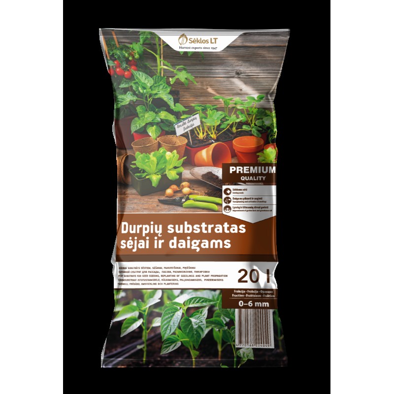 Durp Substraat Seemnete Istutamiseks ja Daigamiseks