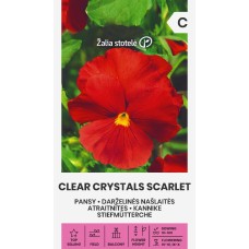 Анютины глазки Clear Crystals Scarlet