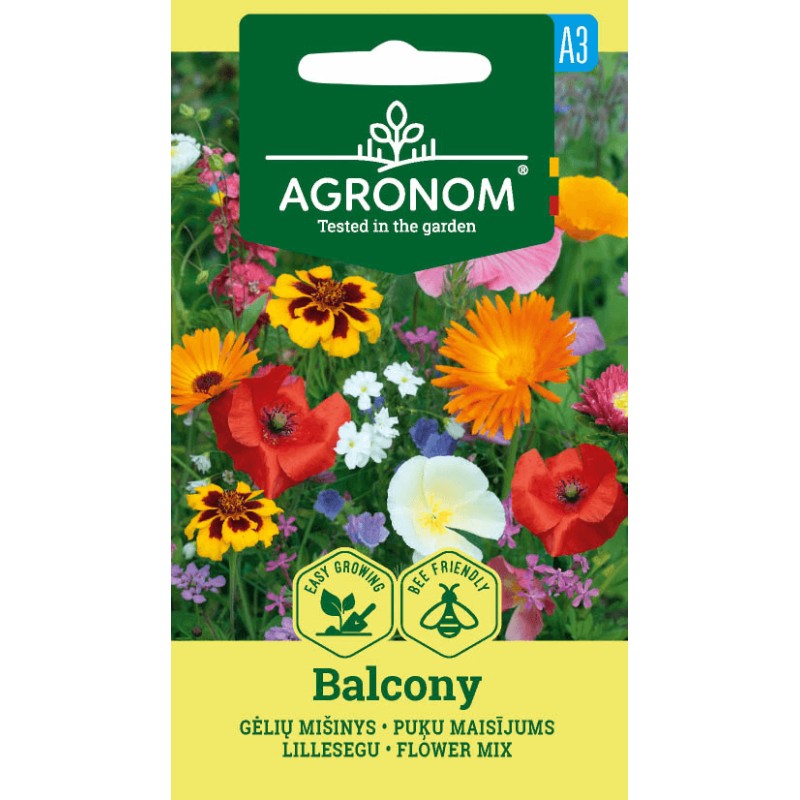 Lillede seemne segu rõdule