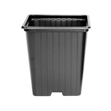 Must taimepott 9x9x9.5cm