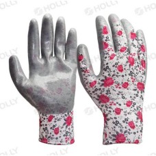 Перчатки с нитриловым покрытием, серые, D8