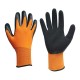 Lateksiga kaitsekindad, oranž, D7