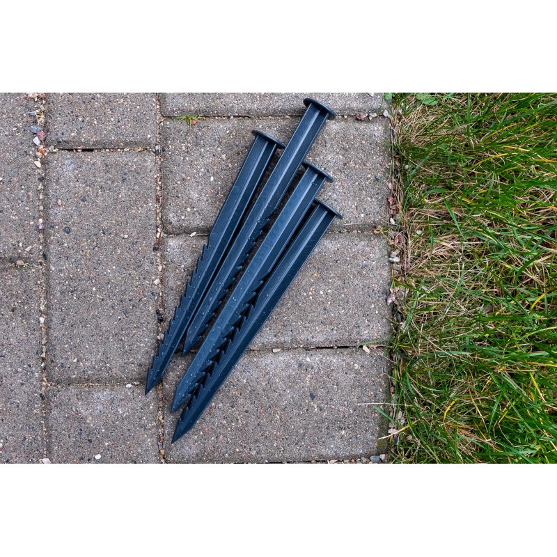 Plastikust äärehaamrid 235 mm mustad (10 tk)