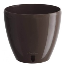 Горшок декор с резервуаром для воды, коричневый, 26x23 см, 9 л