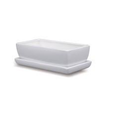 Keraamiline pott, valge, 29 cm