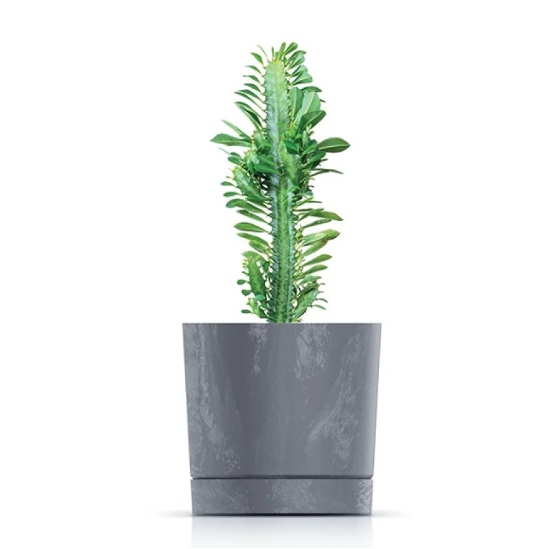 Tubo lillepott DPOP200E, hall, 19.6 cm