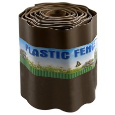Pruun plastist aiapiire, 9 m x 20 cm