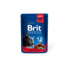 BRIT PREMIUM VEISEHAUD LÄBIPAKENDIS 100G KASSIDELE