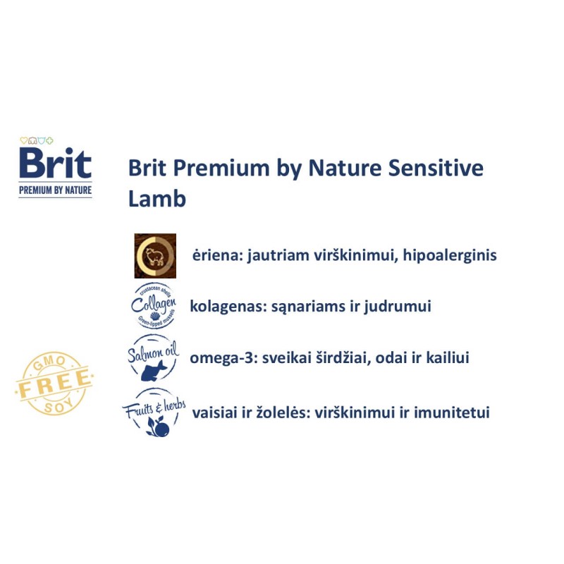 BRIT PREMIUM BY NATURE TUNDLIK LAMMAS 3KG KOERTELE