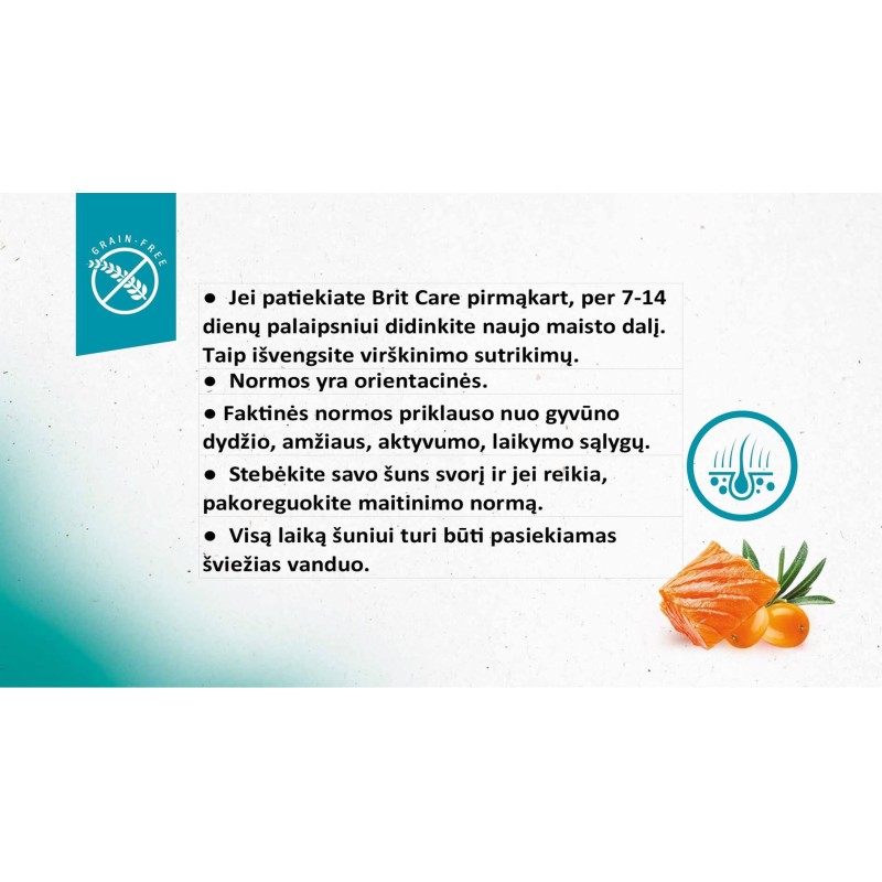 Brit Care Täiskasvanud Lõhe ja Kartul 3kg Koertele