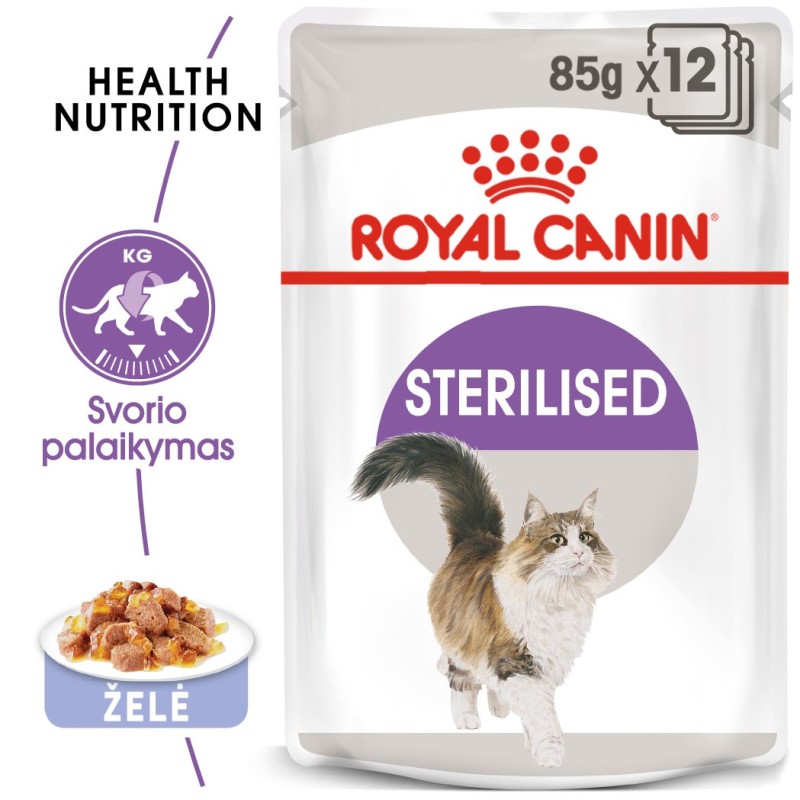 Royal Canin Sterilised märg toit kassidele 85g x 12